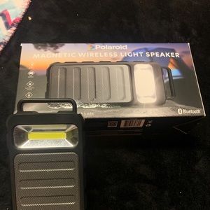 Bluetooth magnetic speaker with flashlight